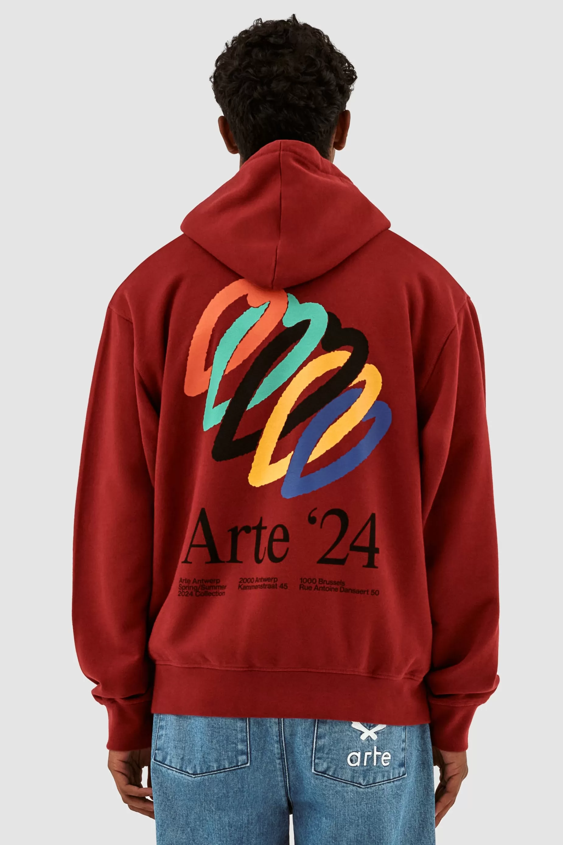 Arte Antwerp Hank Back Hearts Hoodie